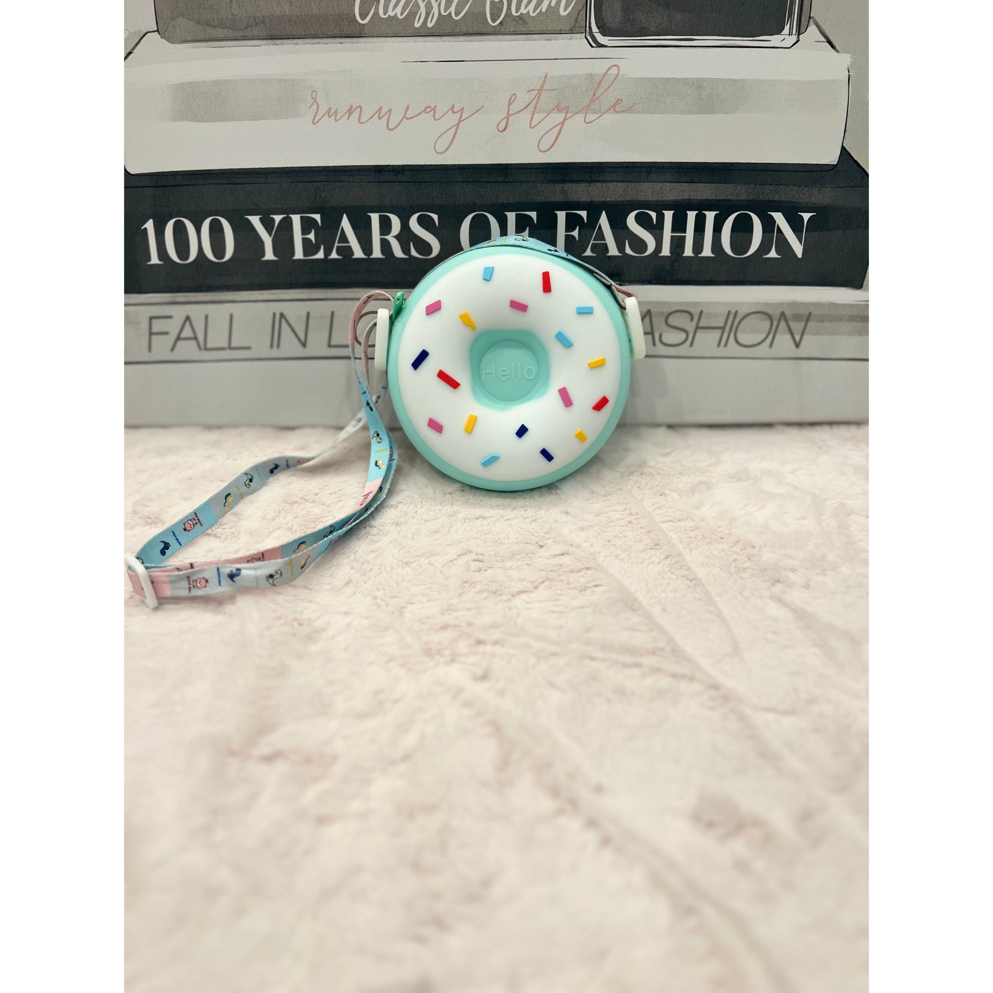 Sprinkle Donut purse- kids (blue) - London Glam Boutique