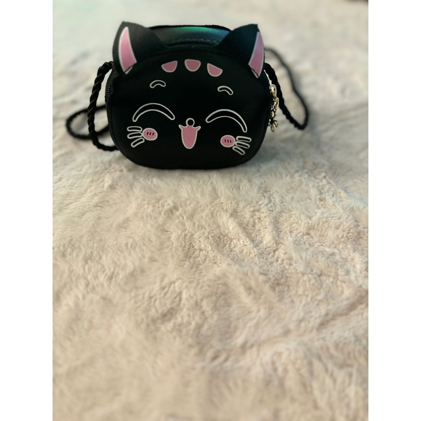 Kitty purse- kids Black