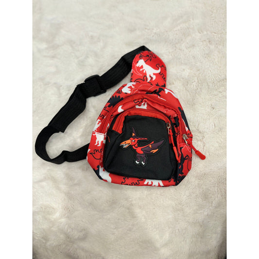 Max cross body backpack- kids Red