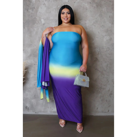 Reese Maxi Dress Curvy- New - London Glam Boutique