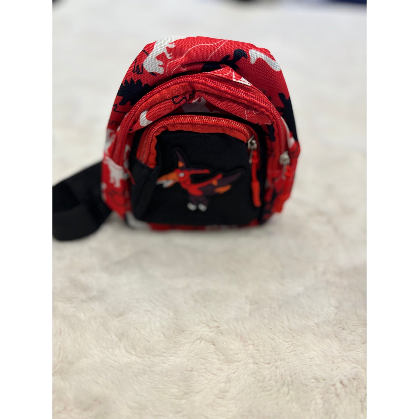 Max cross body backpack- kids Red