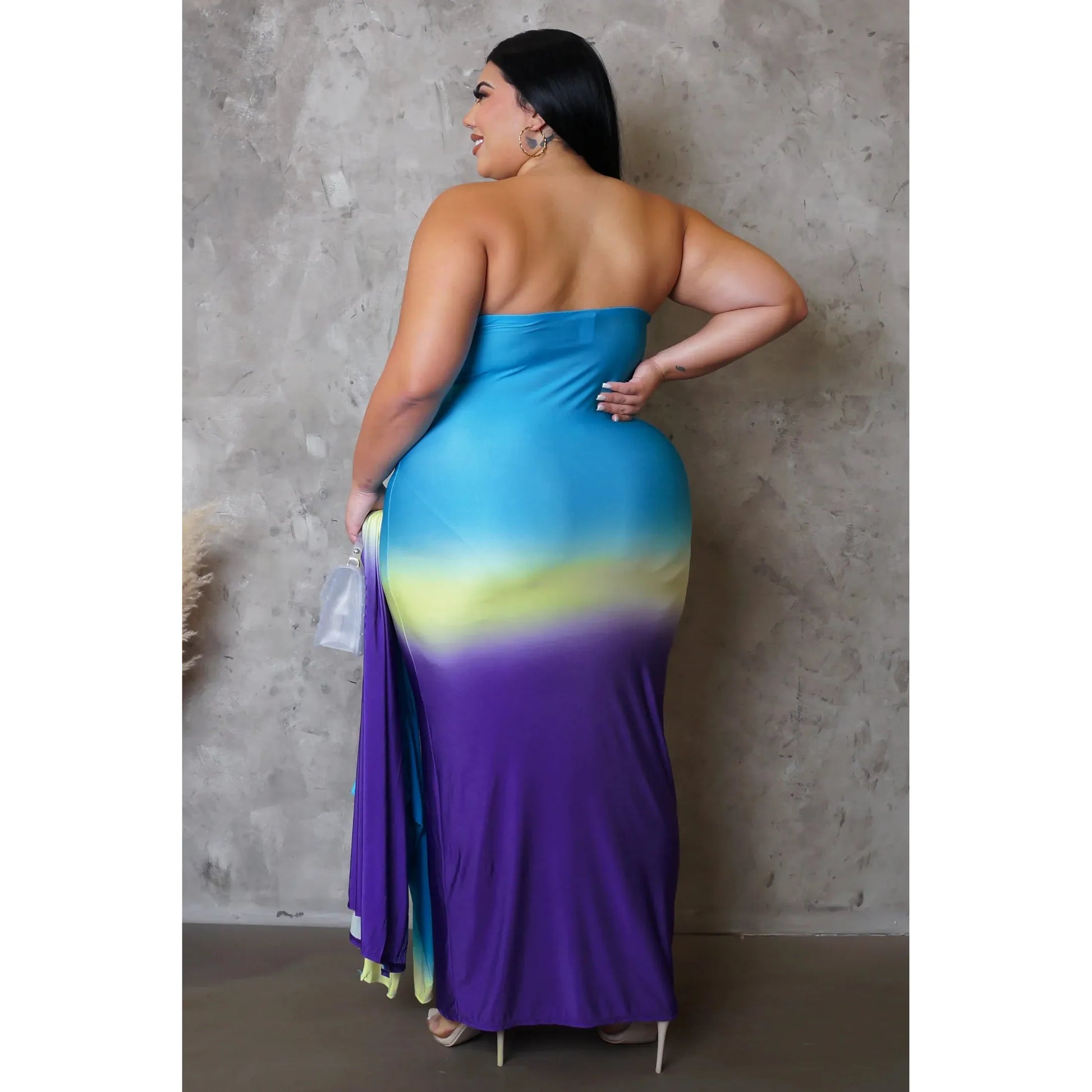 Reese Maxi Dress Curvy- New - London Glam Boutique