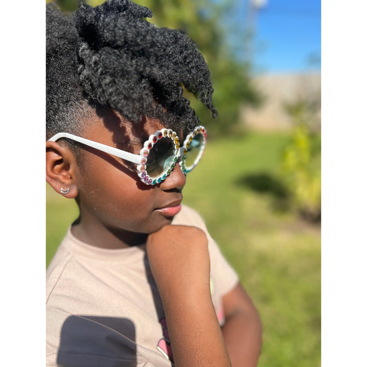 That Girl sunglasses- Kids white - London Glam Boutique