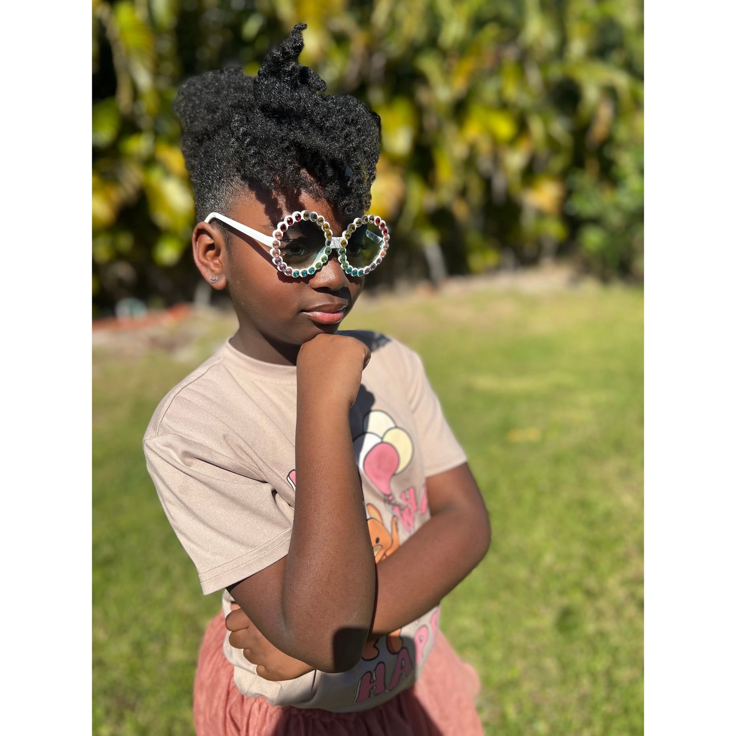 That Girl sunglasses- Kids white - London Glam Boutique