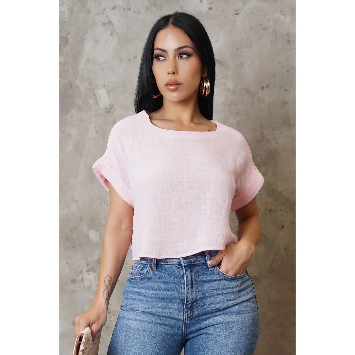 Chic Top- New Spring (Pink) - London Glam Boutique