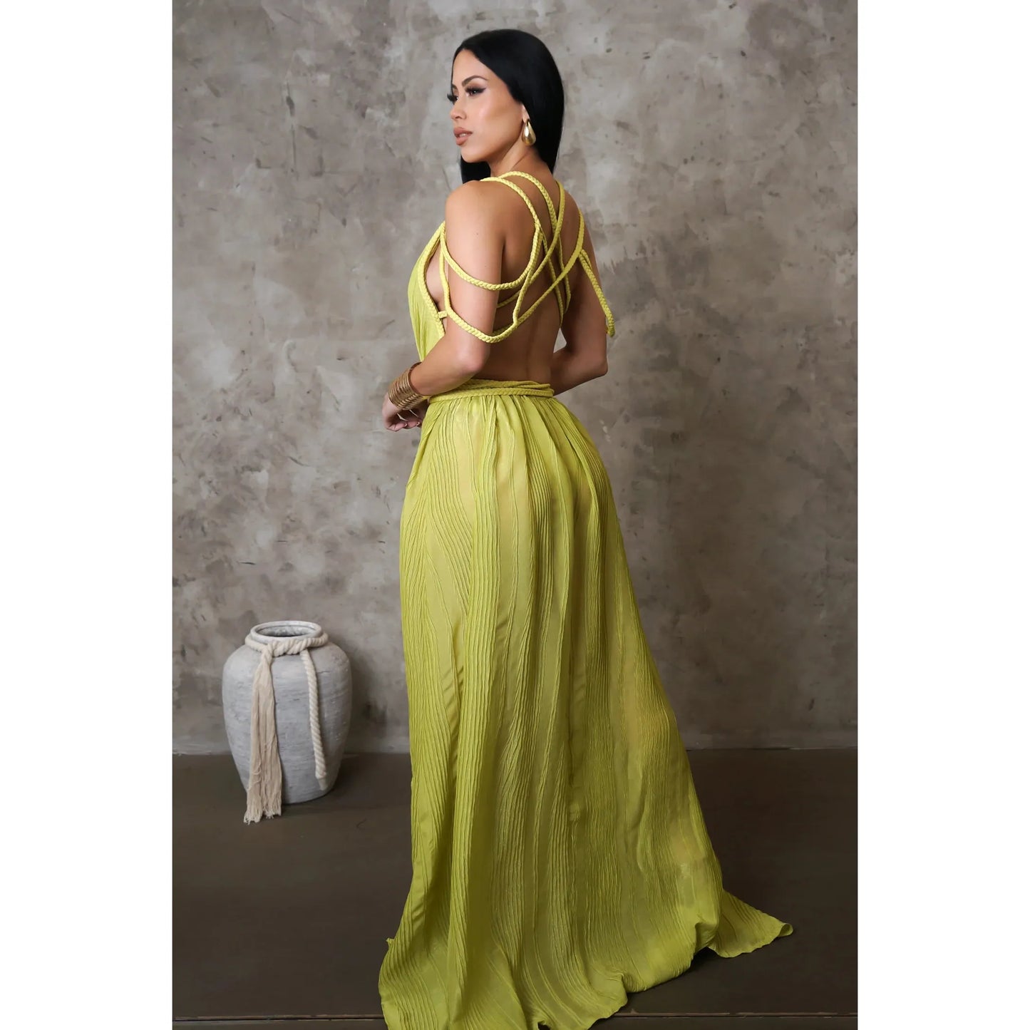 Vegas Maxi Dress- New Spring - London Glam Boutique