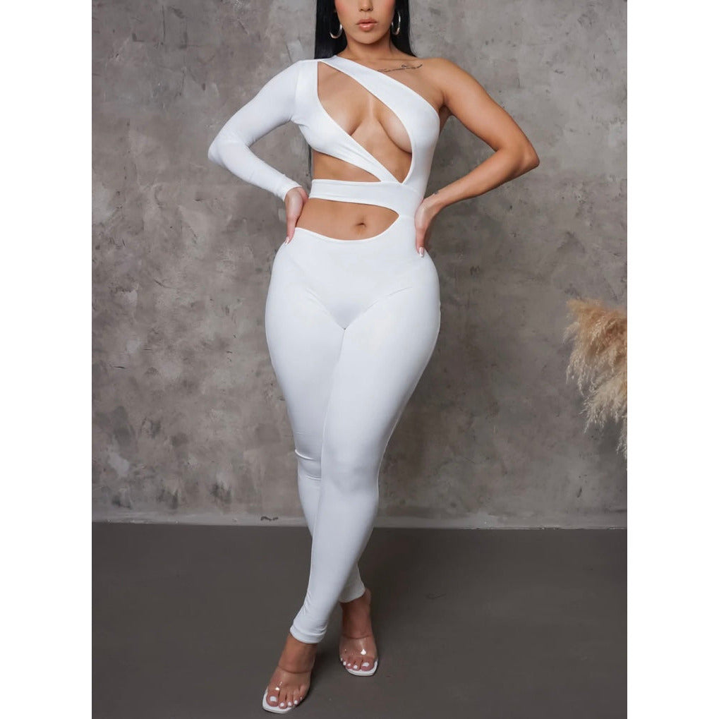 Abby Jumpsuit white Sexy-New - londonglamboutique