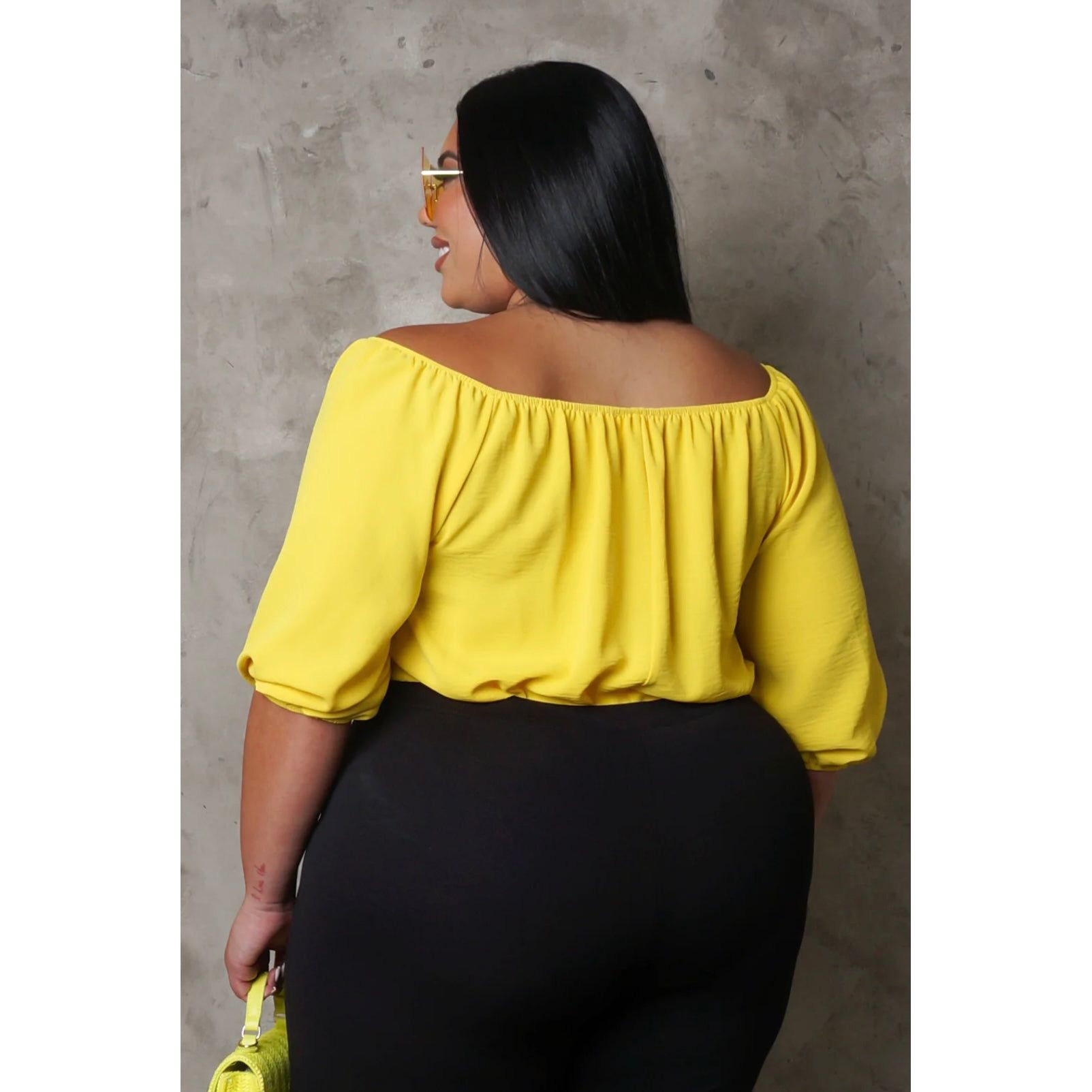 Canary Shirt-Curvy - London Glam Boutique