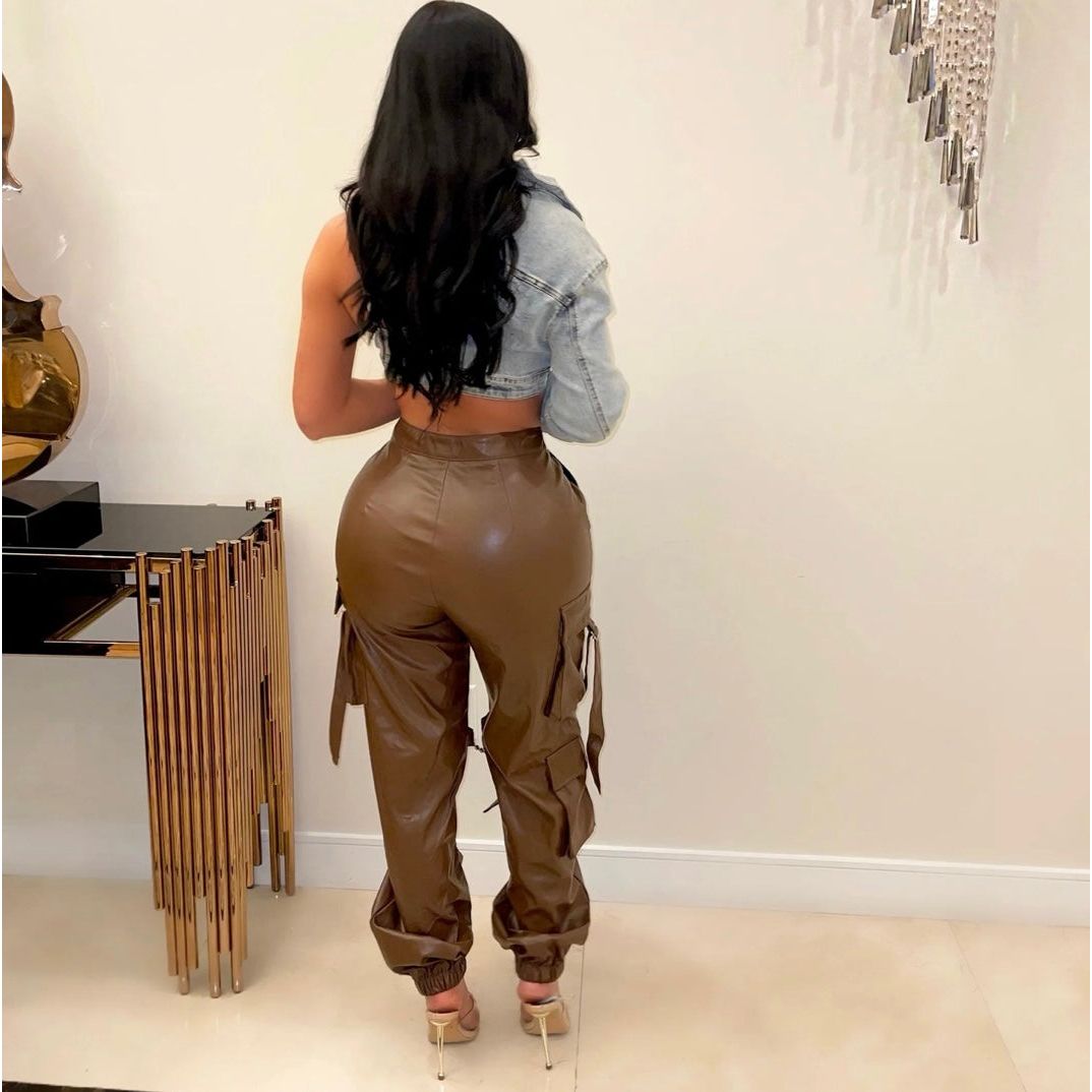 Goodie Pants - Bottom- Brown - London Glam Boutique