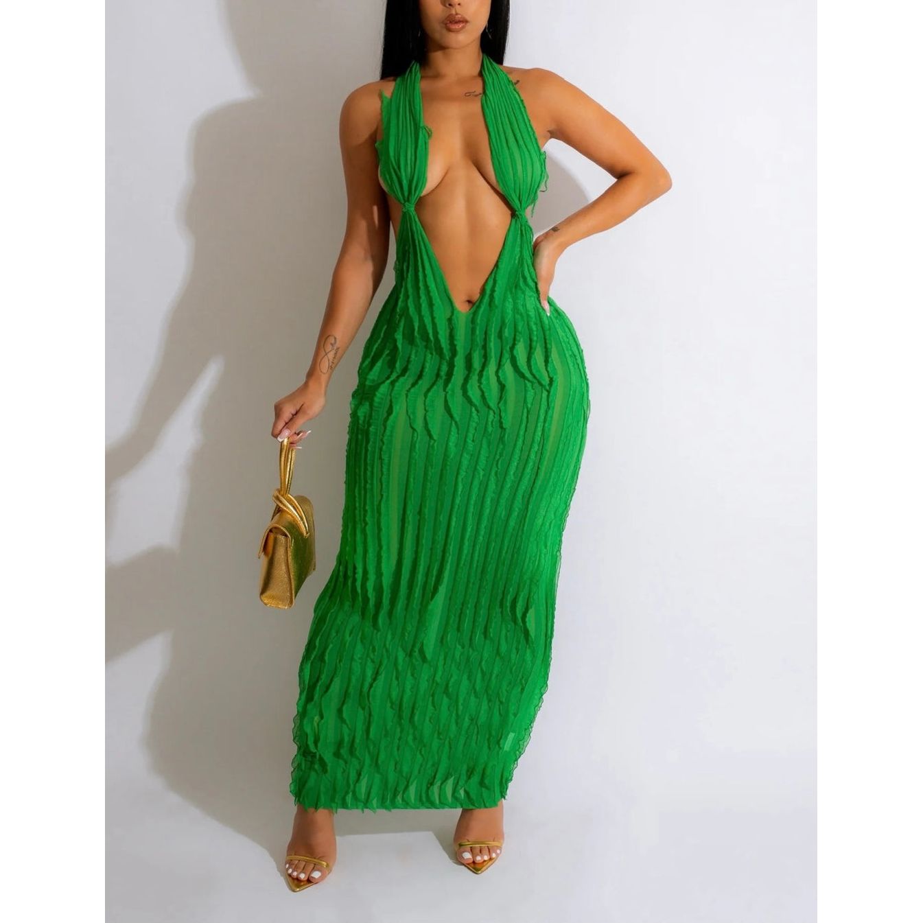 Kira maxi dress - new- sexy - London Glam Boutique