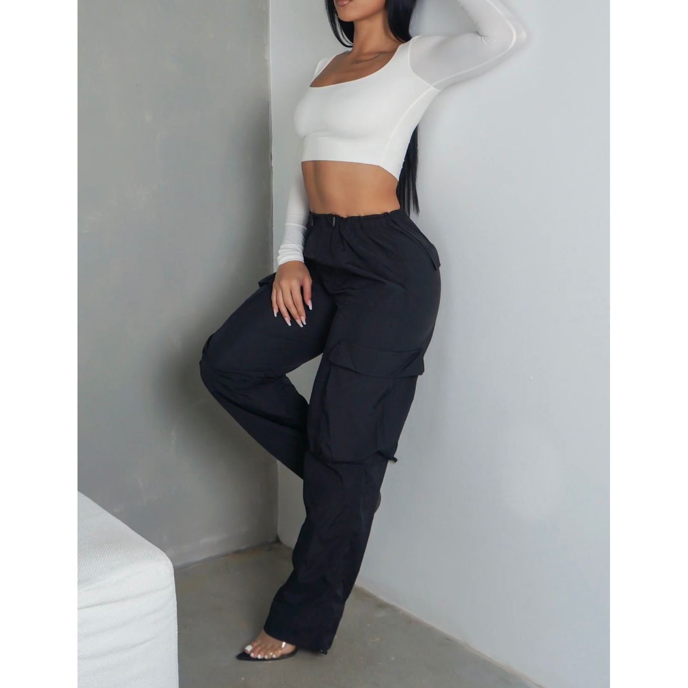 Carmen Pants-New (Black) - London Glam Boutique