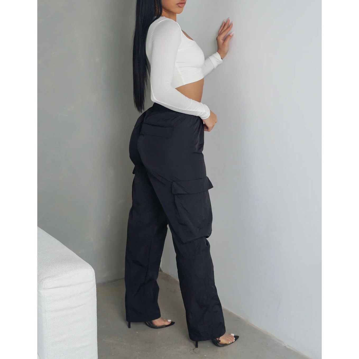 Carmen Pants-New (Black) - London Glam Boutique