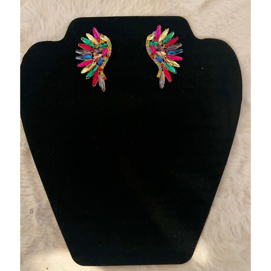 Wing Earrings-accessories New - London Glam Boutique