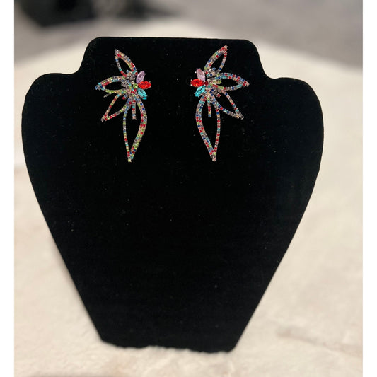 Butterfly Earrings-accessories new(multi color) - London Glam Boutique