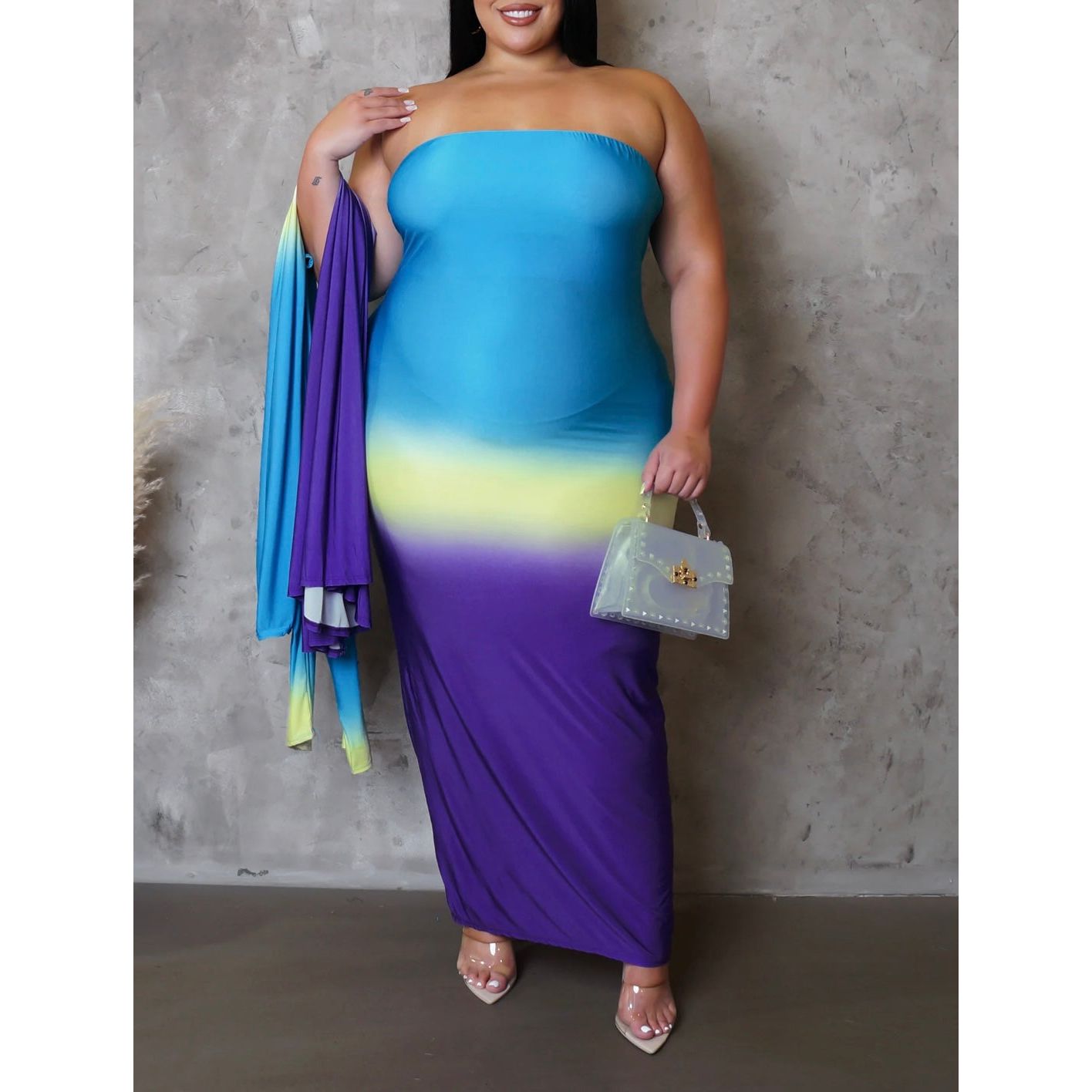 Reese Maxi Dress Curvy- New - London Glam Boutique