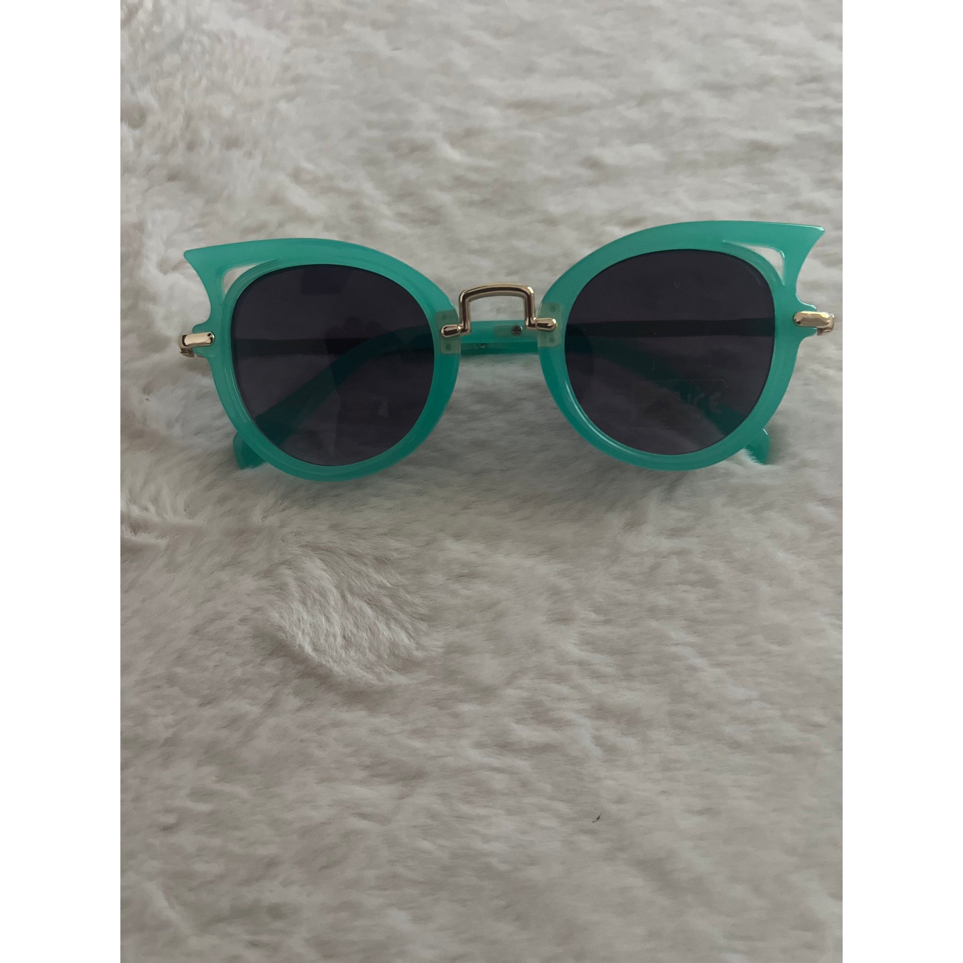 Cat eye sunglasses- Kids Teal - London Glam Boutique