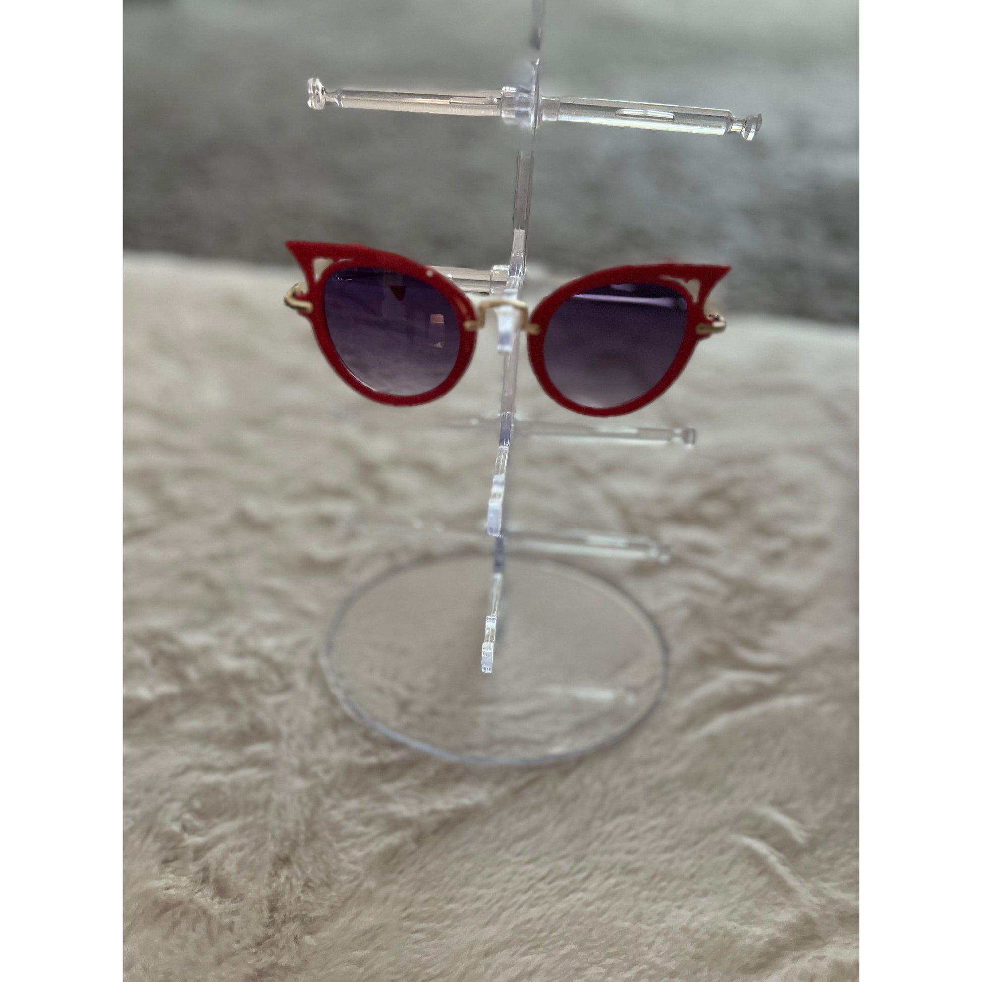 Cat Eye Sunglasses-Kids Red - London Glam Boutique