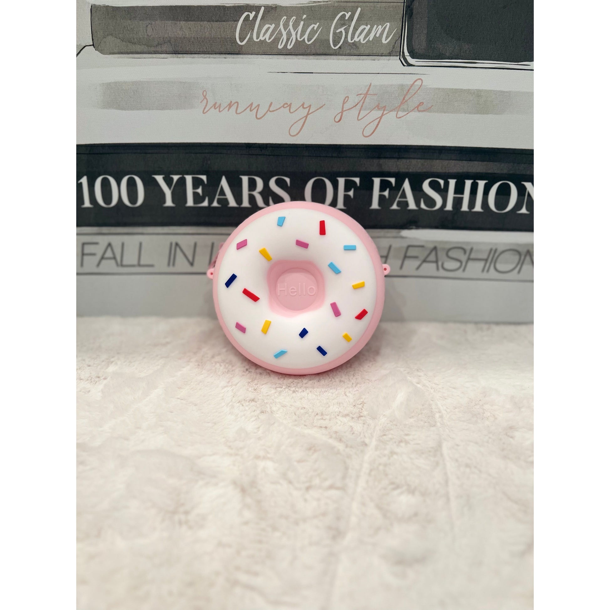 Sprinkle Donut purse- kids (pink) - London Glam Boutique