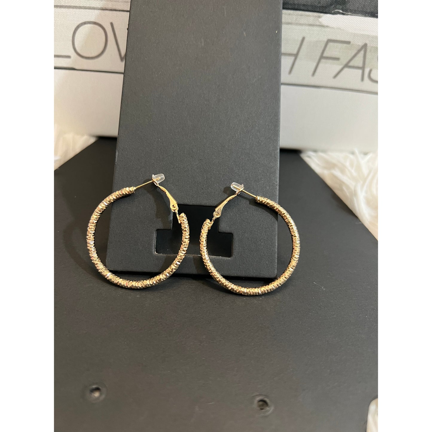 Renee gold earrings-accessories - londonglamboutique