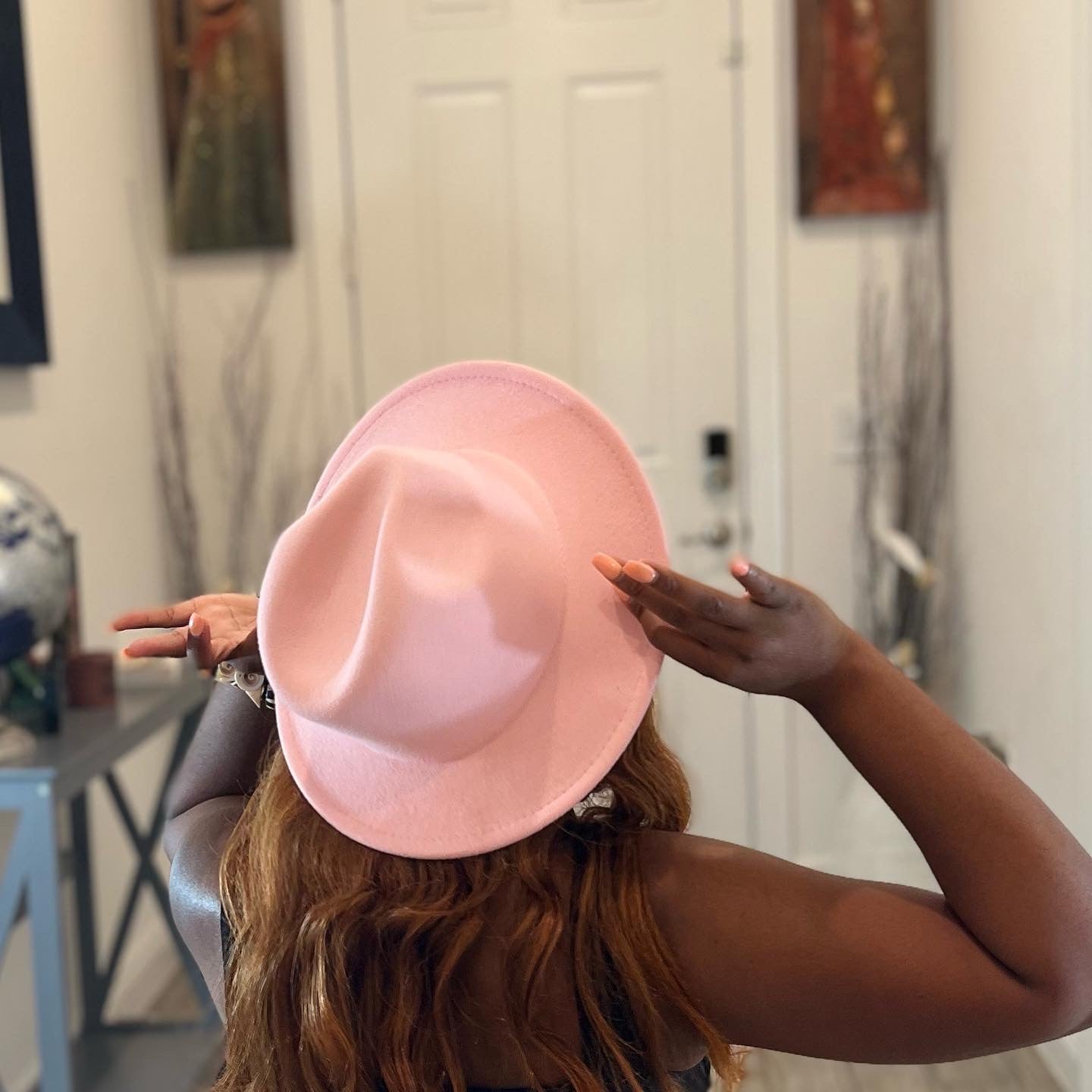 Pink/Red Hat - londonglamboutique