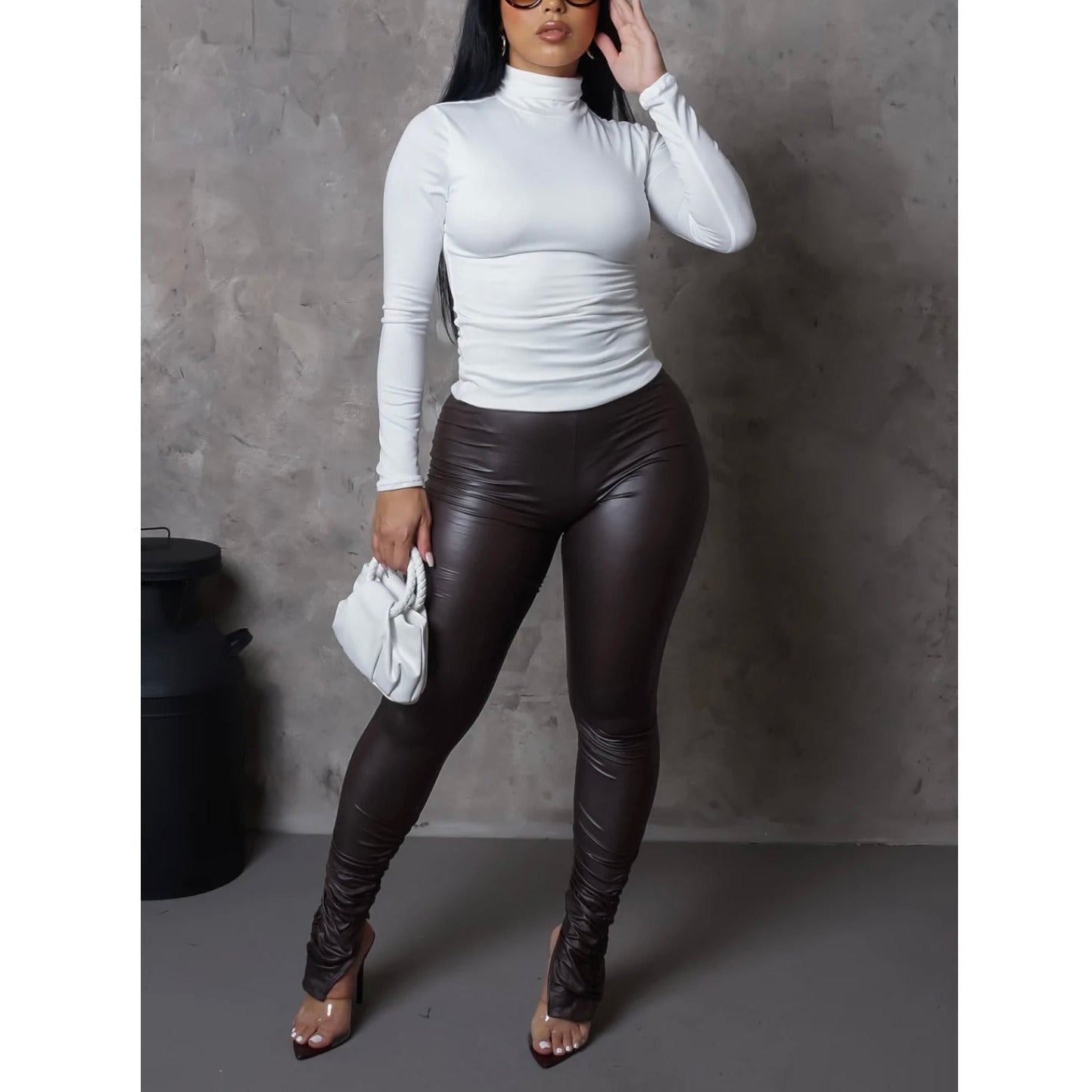 Chocolate leggings Bottom- New - londonglamboutique