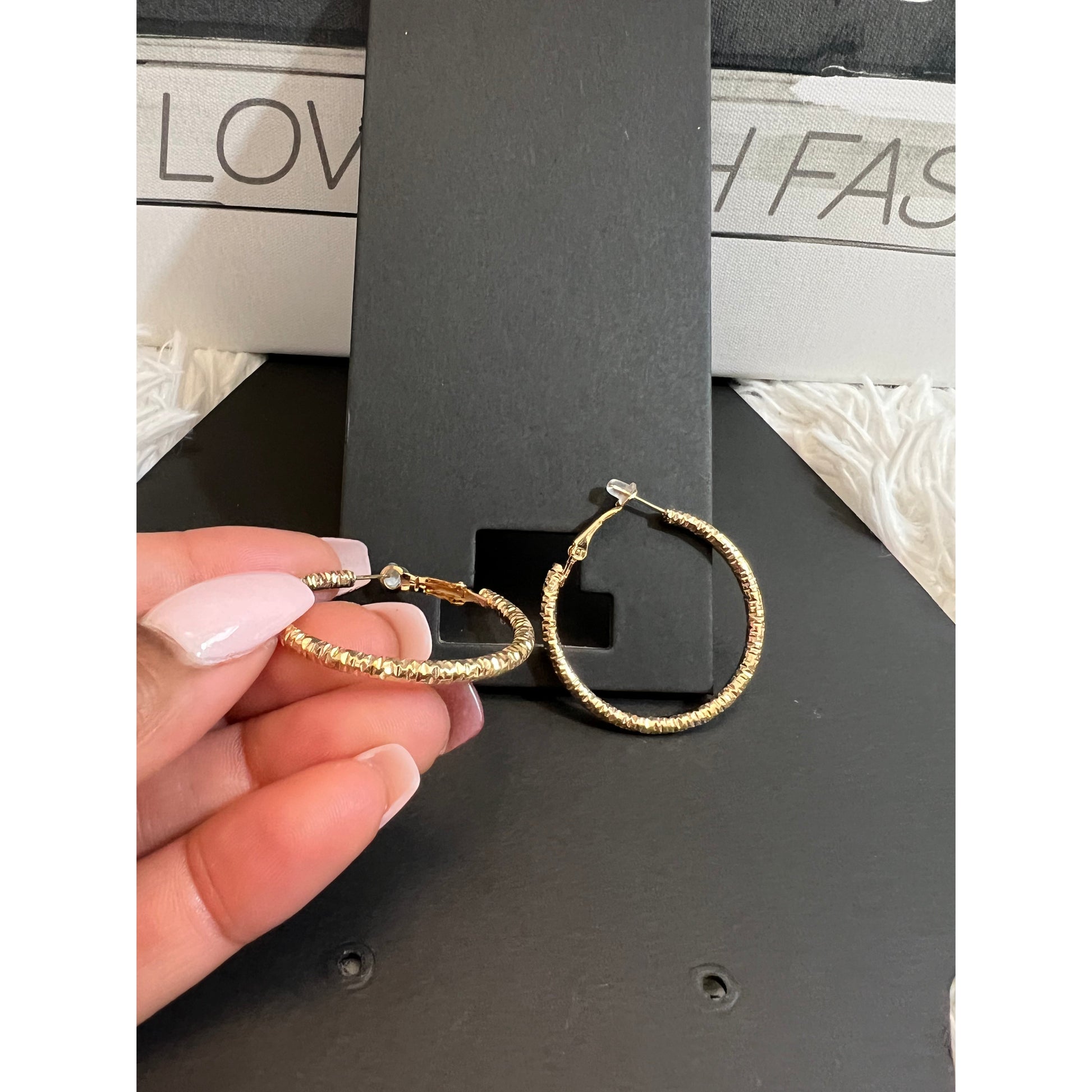 Renee gold earrings-accessories - londonglamboutique