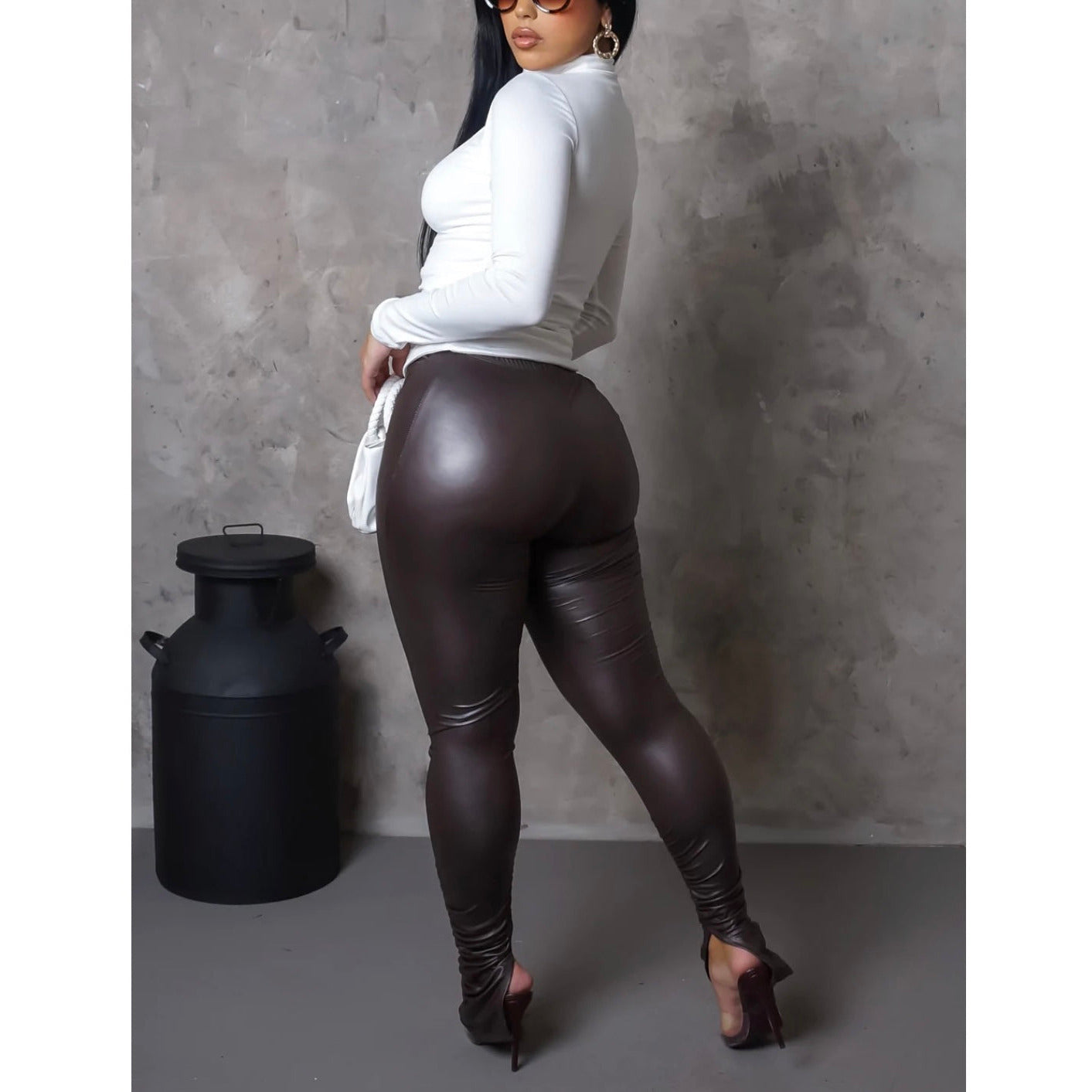 Chocolate leggings Bottom- New - londonglamboutique