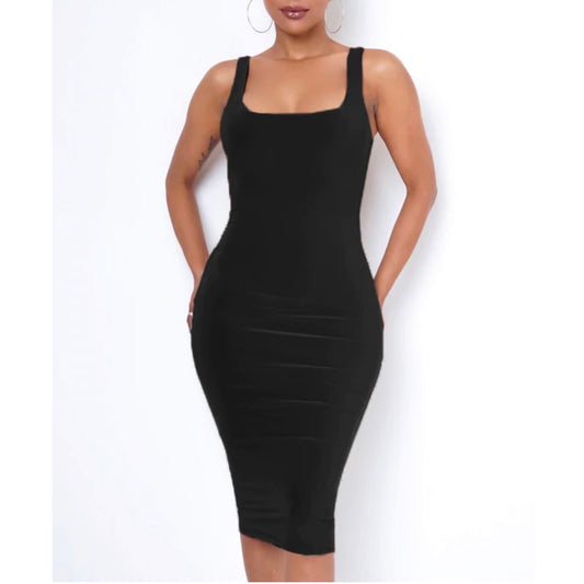 Latoya Dress- Black - londonglamboutique