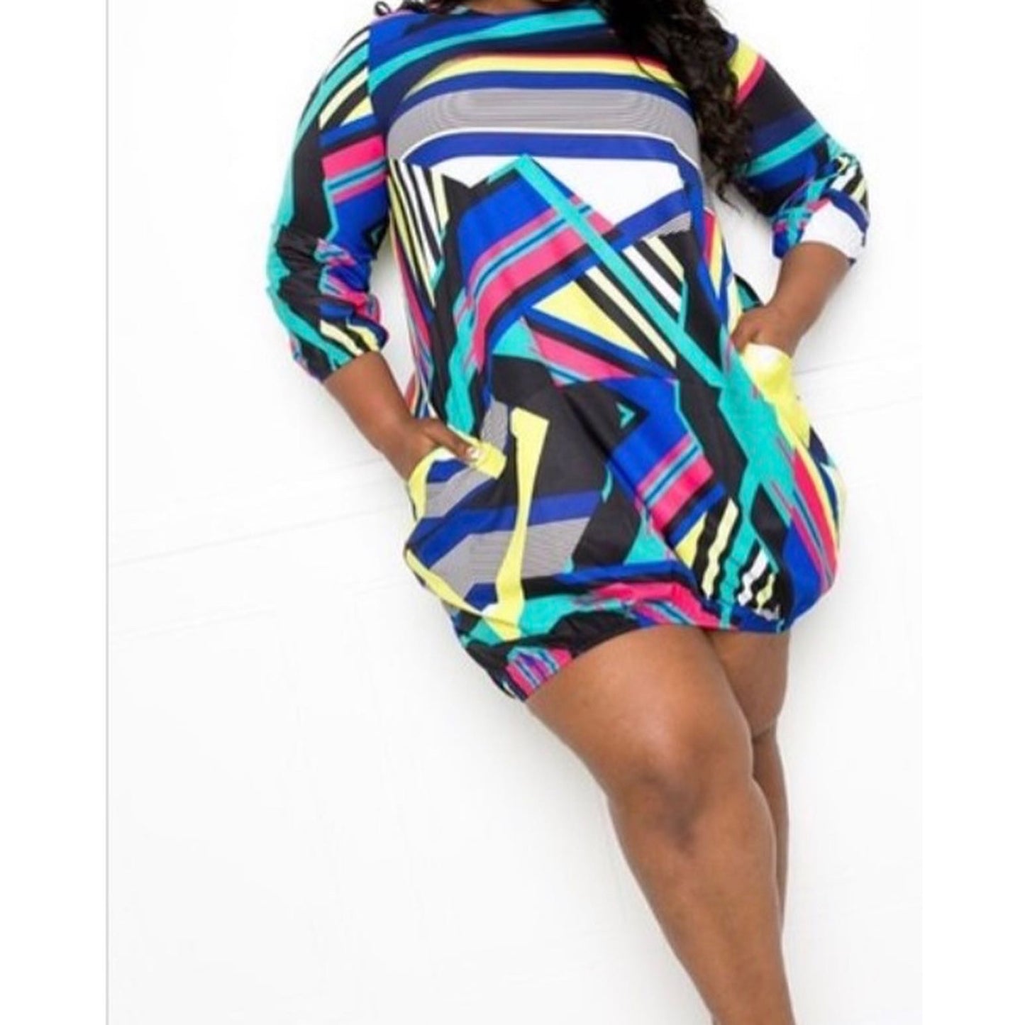 Ebony Dress- curvy - londonglamboutique