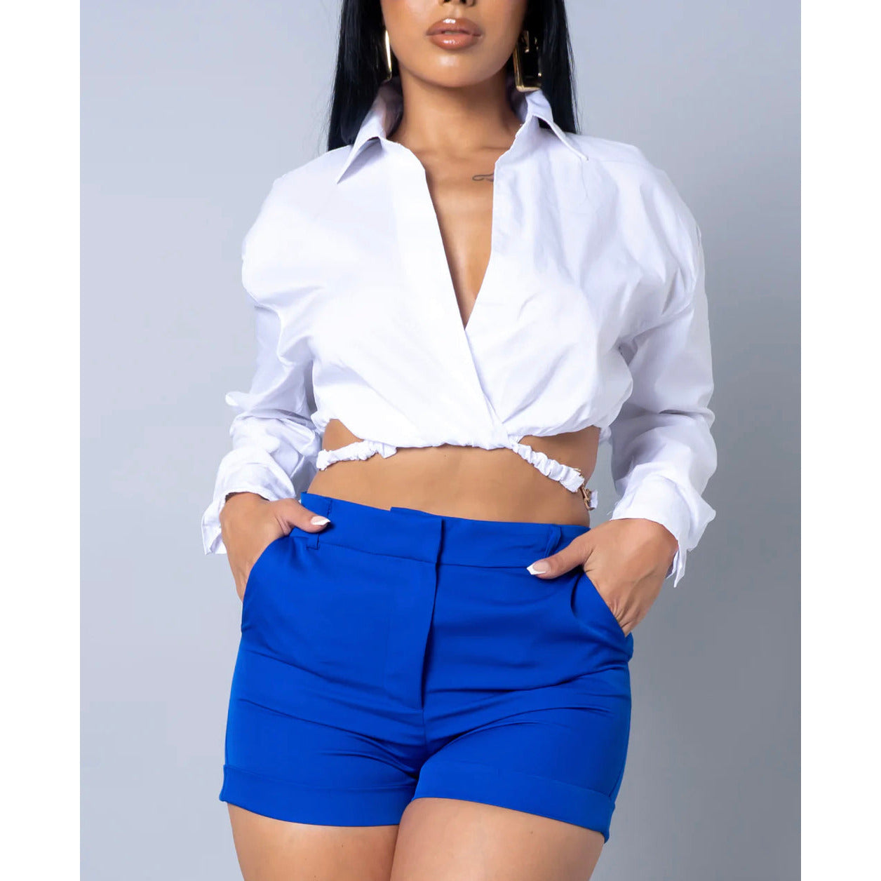 Oliver Shorts Blue Bottom - londonglamboutique